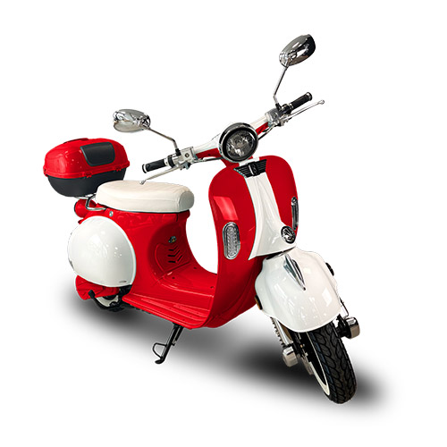 Scooter électrique style Vespa en location à l'Île d'Yeu