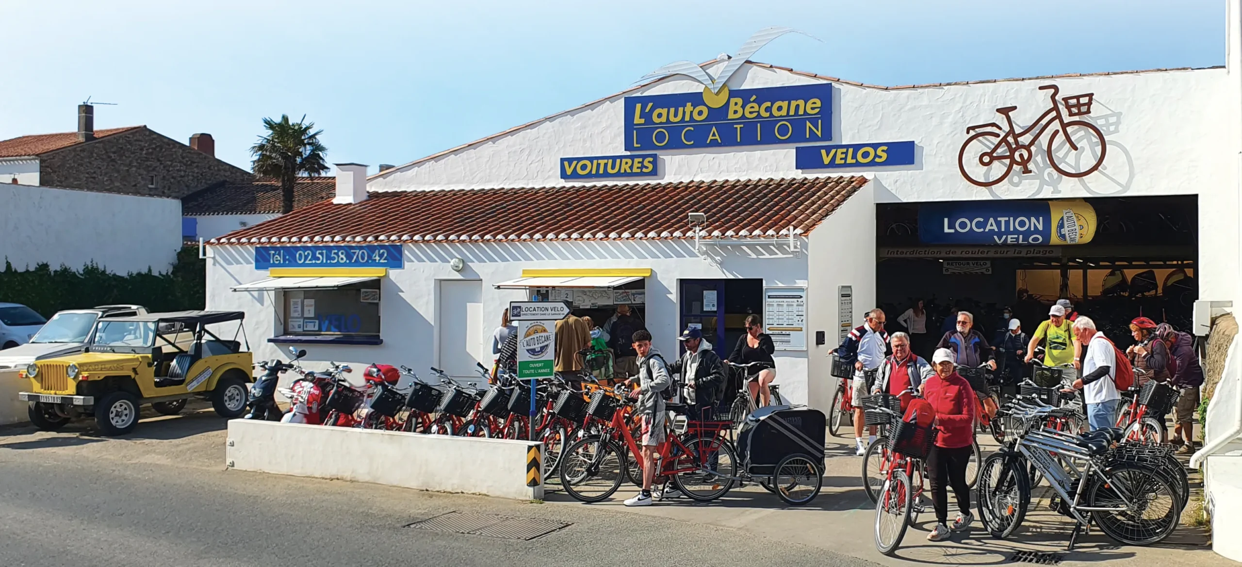 Magasin Autobecane sur l'île d'Yeu à Port Joinville